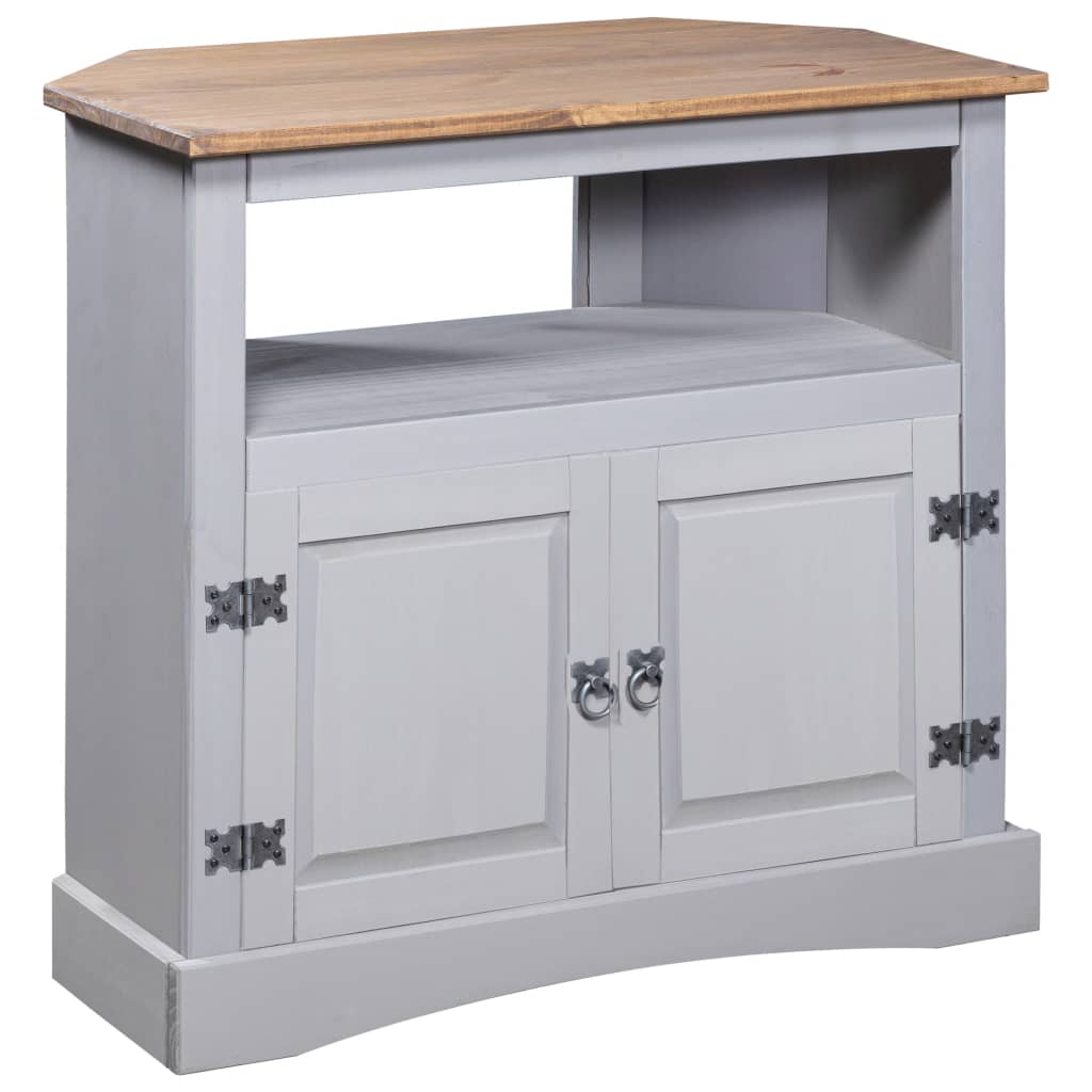 Table console Gamme Corona Pin mexicain Gris 80x43x78 cm